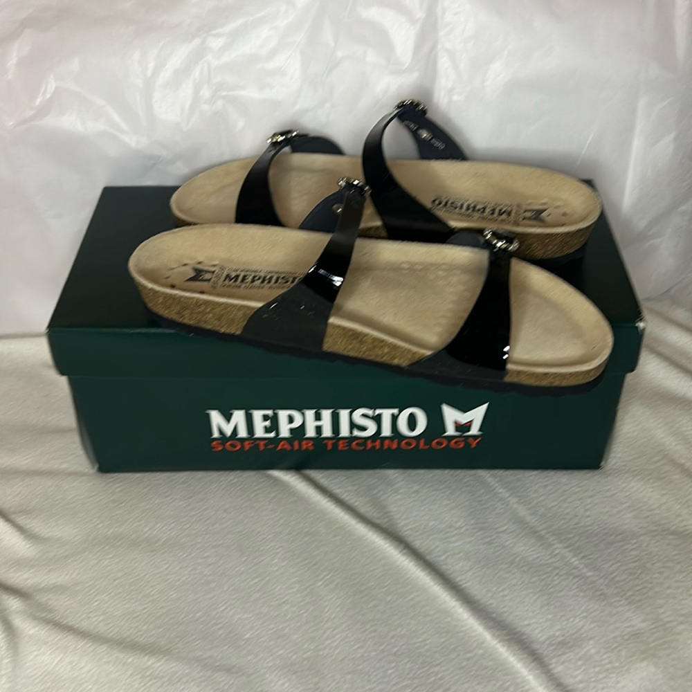 New with the box women’s size EU 39 or US 8.5 Black Mephisto Shoes